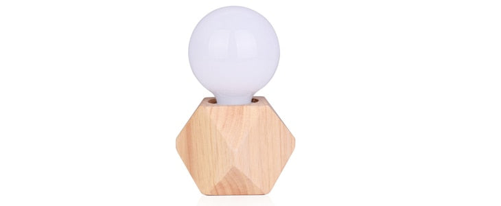 Modern solid wood table lamp