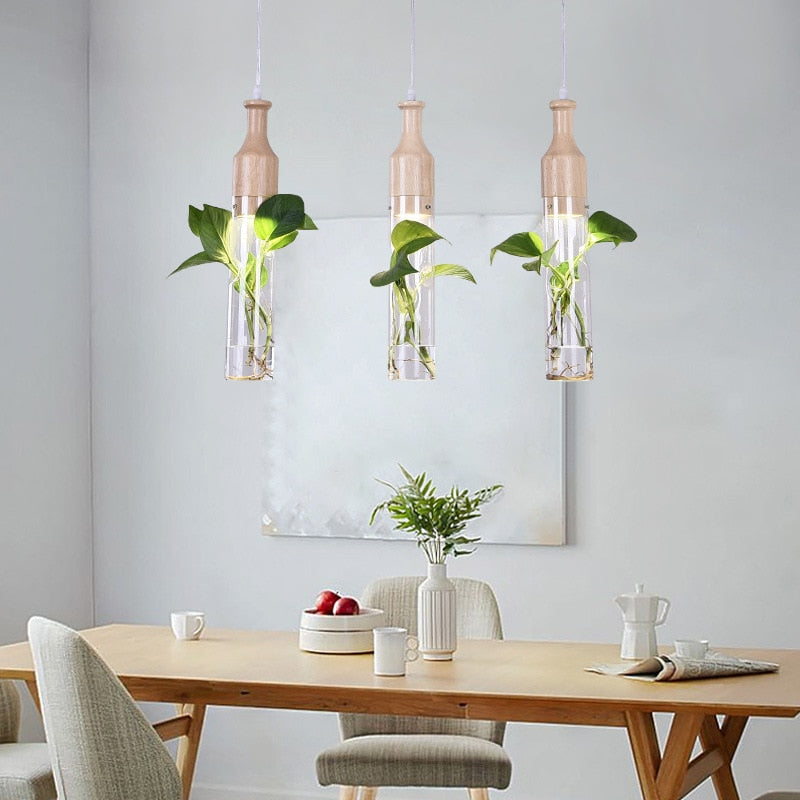 LED light with planter Decoration Pendant lights