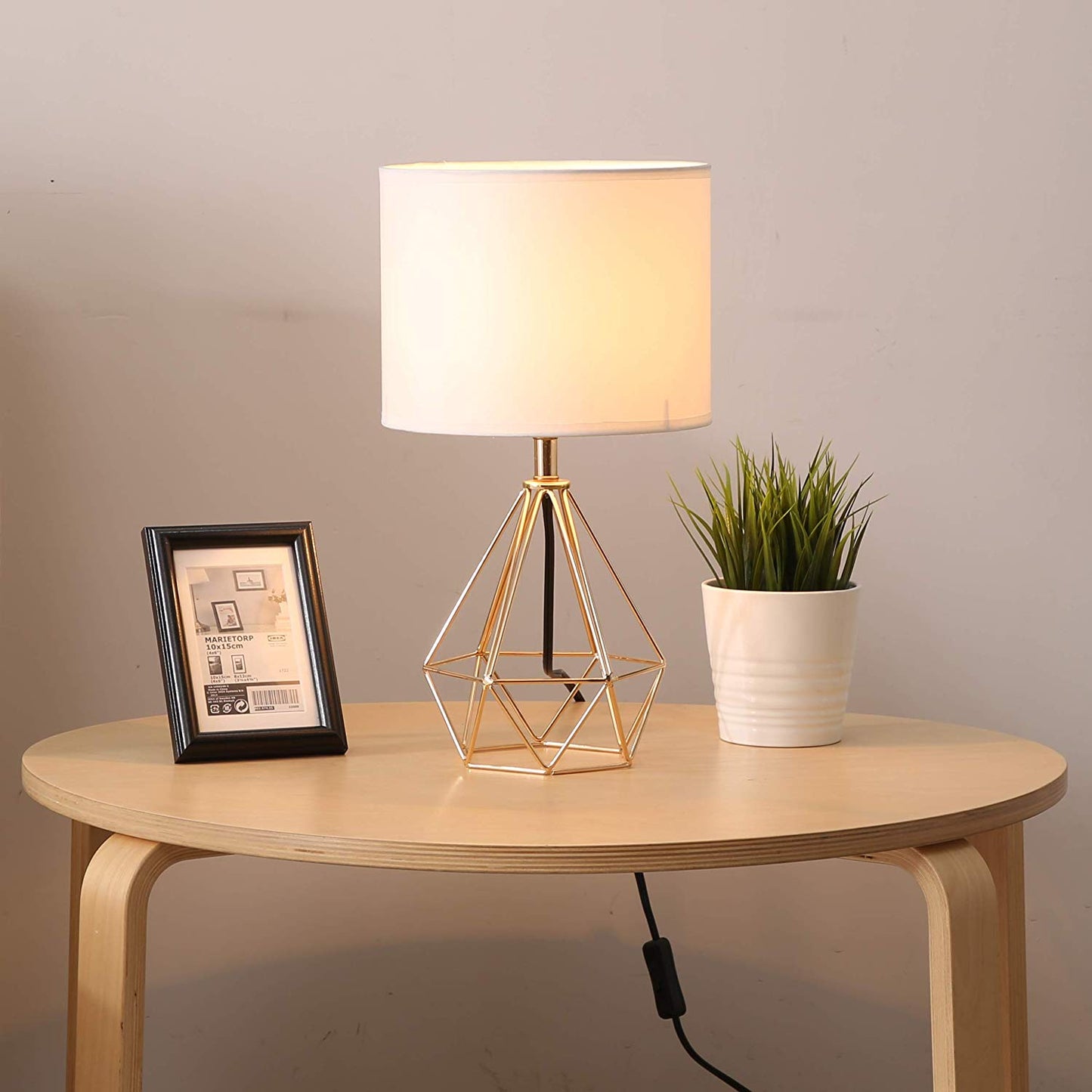 Geometric Table Lamp with Shade