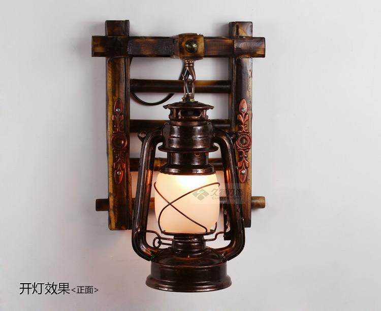 vintage looking lantern wall lamp