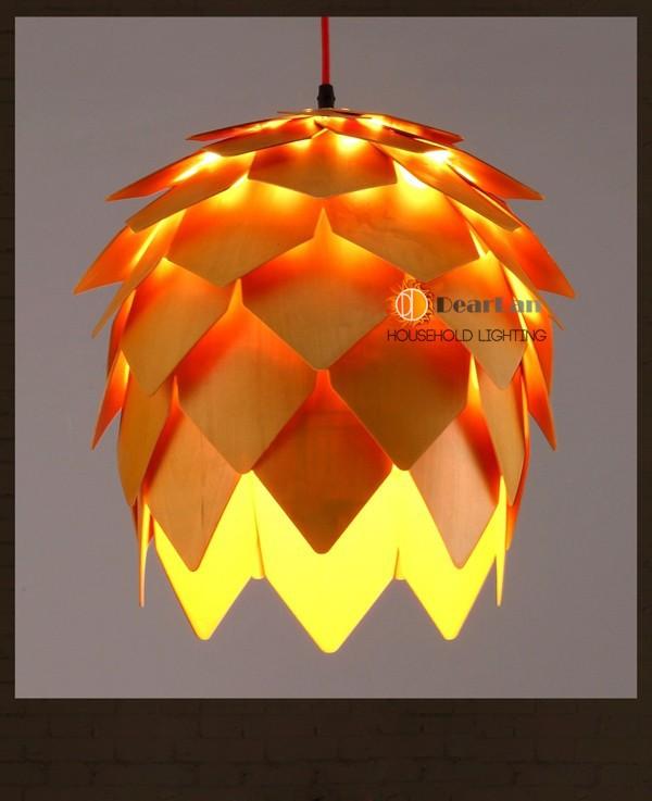 Modern Wooden Art Pendant Light  - 3 sizes