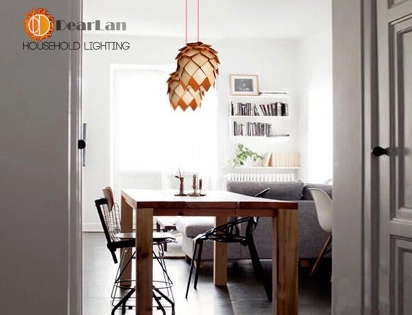 Modern Wooden Art Pendant Light  - 3 sizes