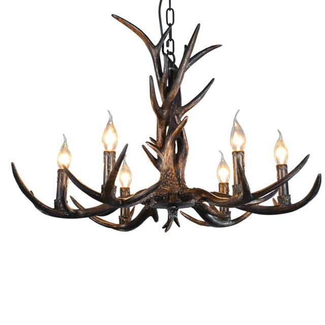 Antlers chandelier with six lights