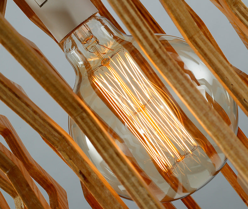 wooden stars pendant light