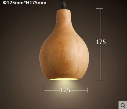 Moder wooden pendant and LED light