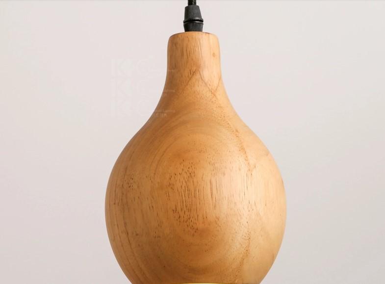 Moder wooden pendant and LED light