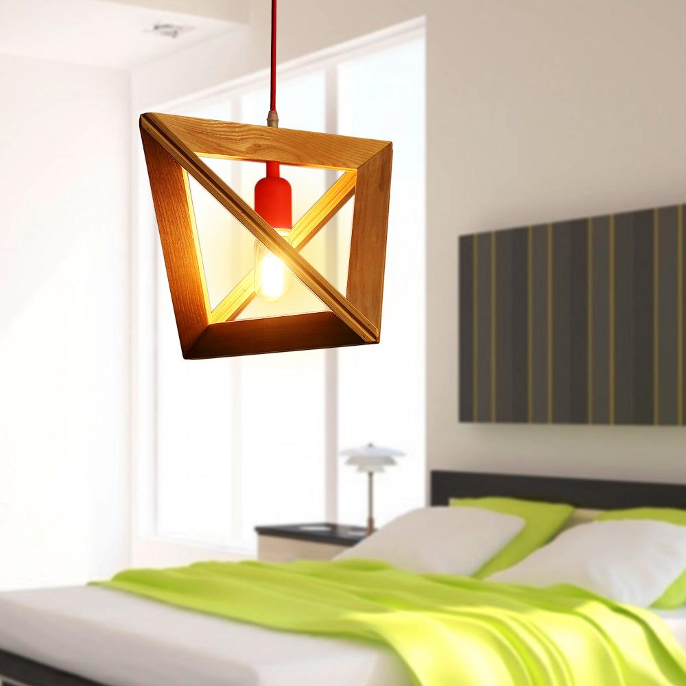 Modern Pyramid Pendant Light with bulb