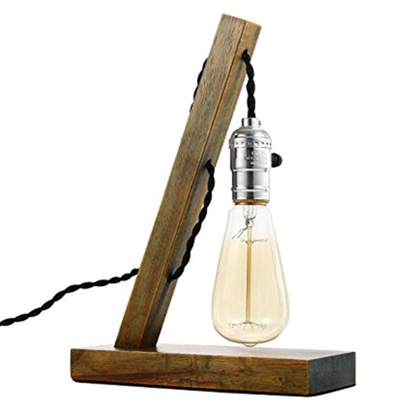 Simple vintage lamp with Edison bulb