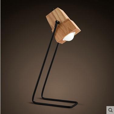 Simple Modern Wood Table Lamp