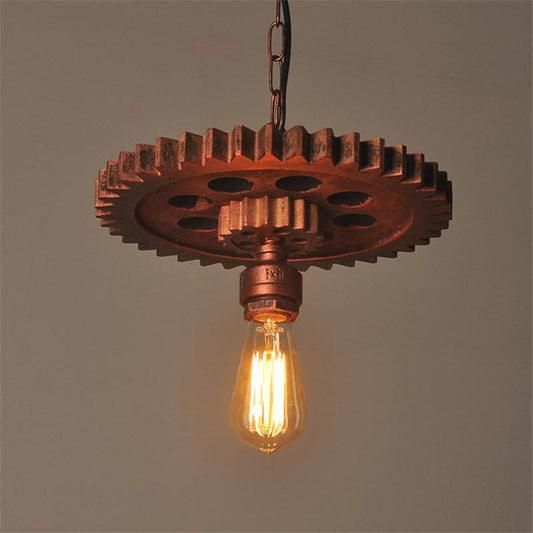 Gear pendant light