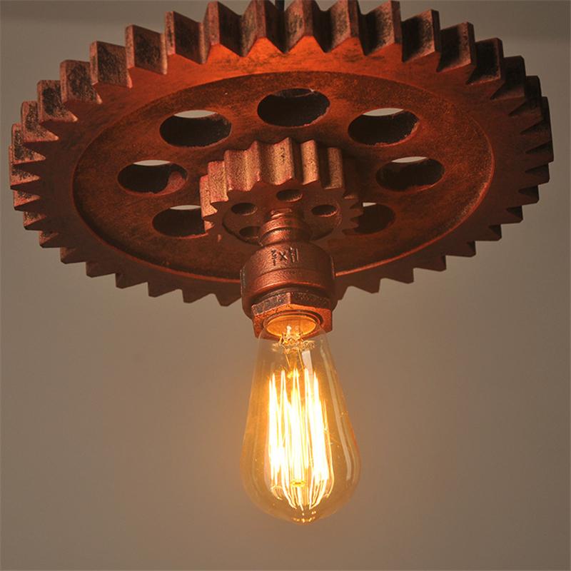 Gear pendant light