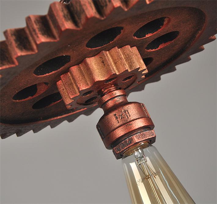 Gear pendant light