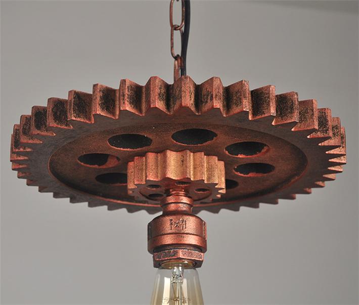 Gear pendant light