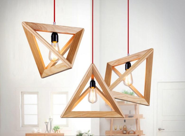 angular pendant light available in three sizes