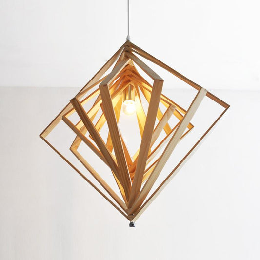 Layered Wood pendant light