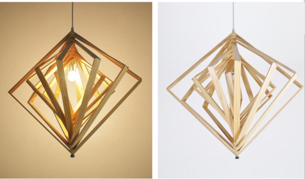 Layered Wood pendant light