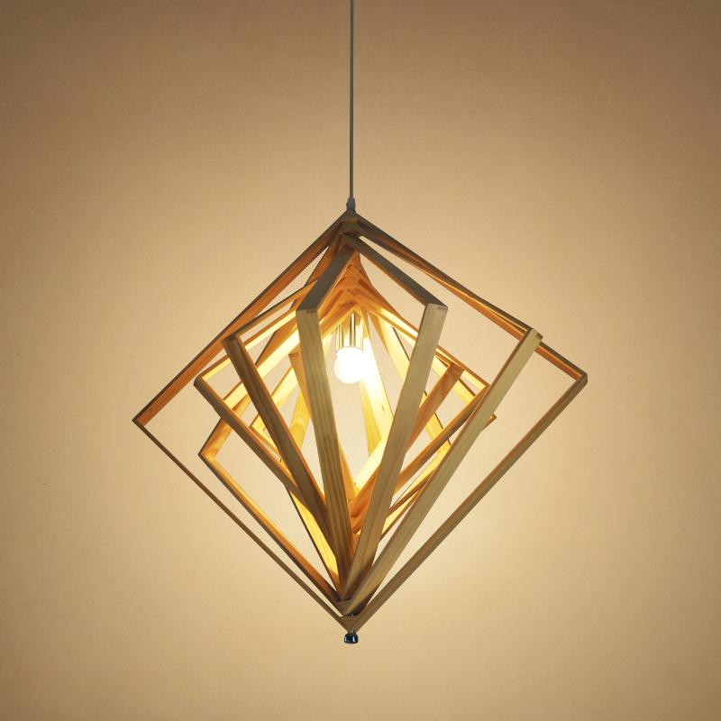 Layered Wood pendant light