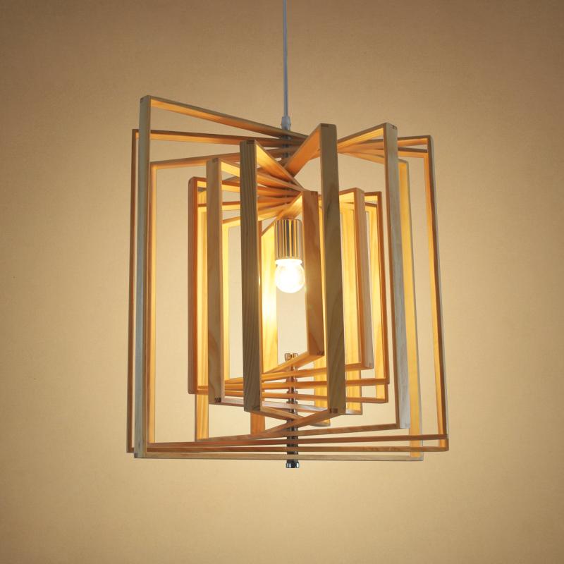 Layered Wood pendant light