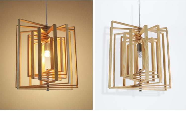 Layered Wood pendant light