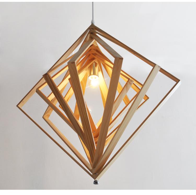 Layered Wood pendant light