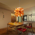 Wooden Flower pendant light