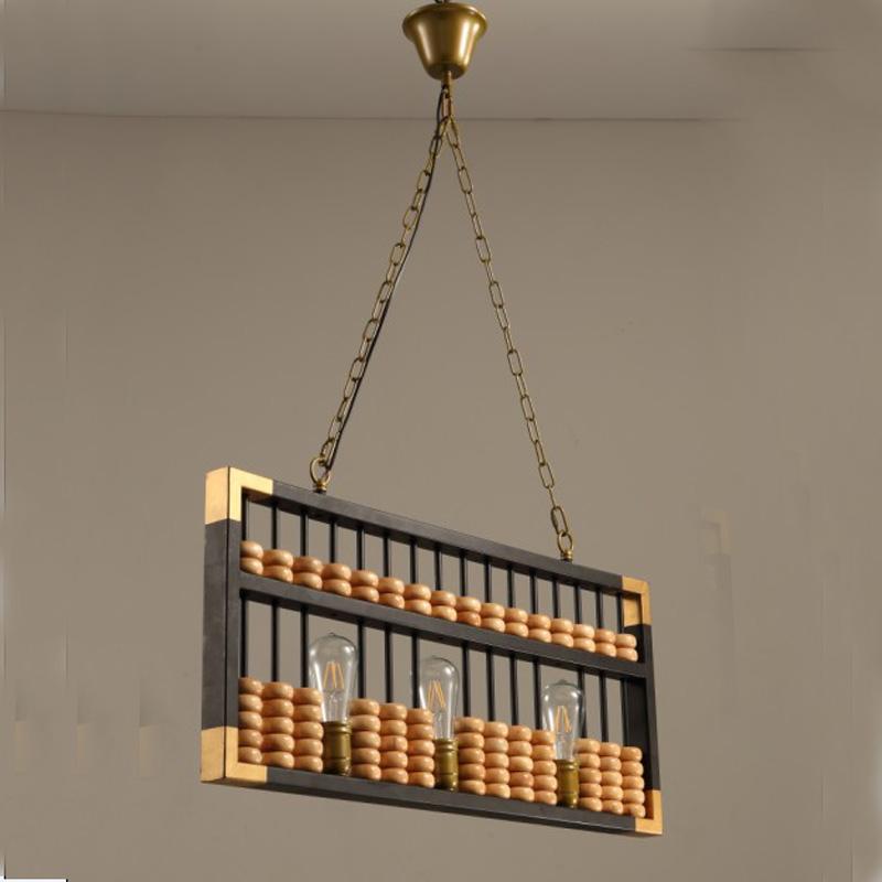 Chinese abacus pendant lights