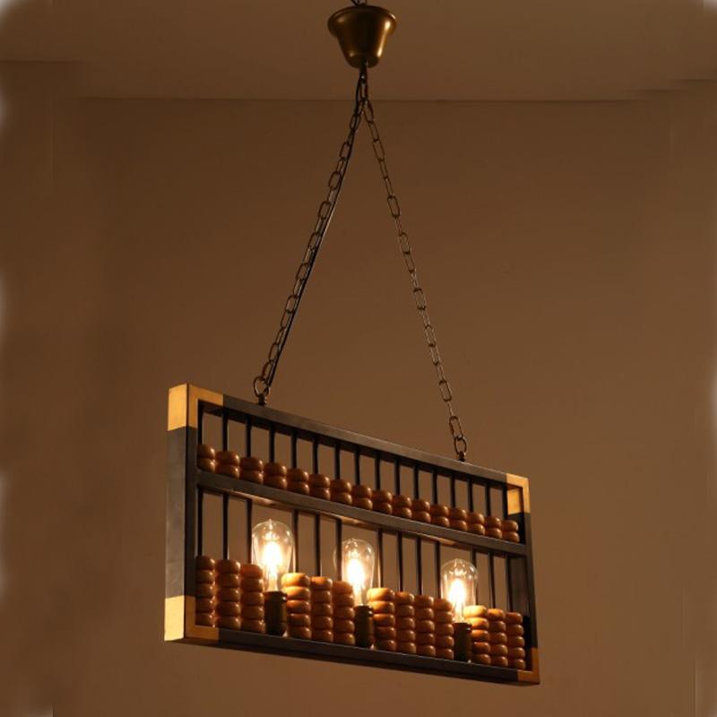 Chinese abacus pendant lights