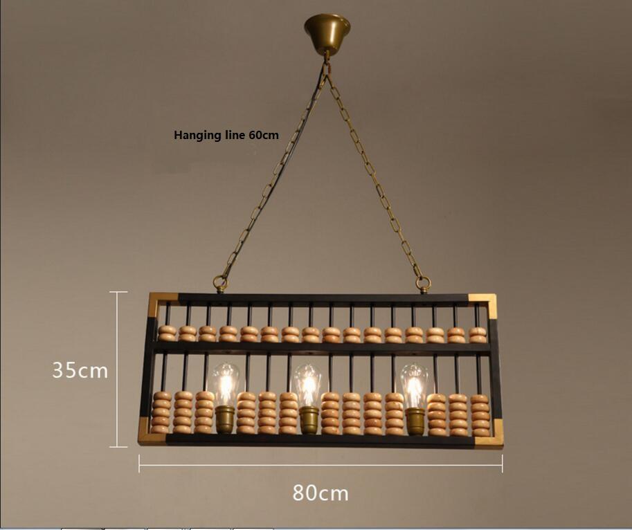 Chinese abacus pendant lights