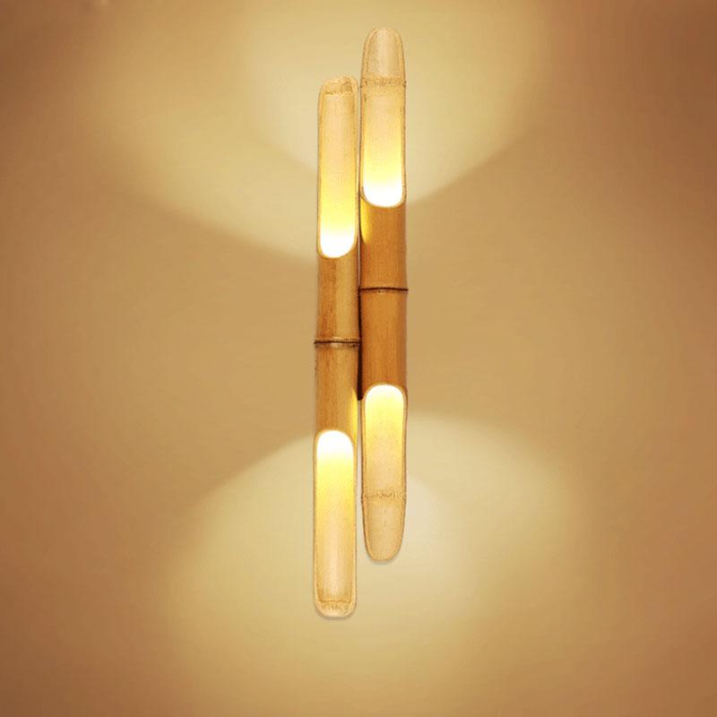 Japanese bamboo wall lamp Modern Wall LampsLED lamp Original antique teahouse restaurant Aisle pendant light ZA627 ZL124