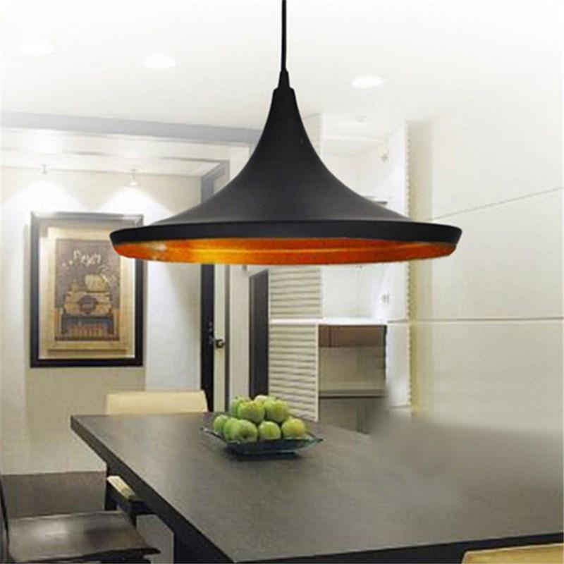 Black and cooper pendant light