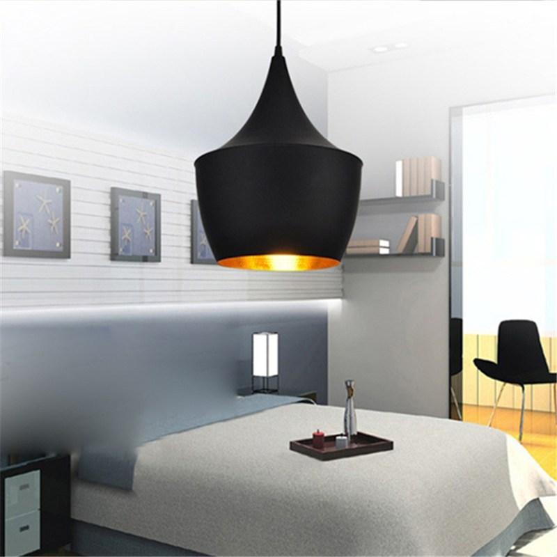 Black and cooper pendant light