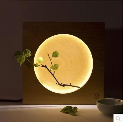 Full or crescent moon LED night lamp