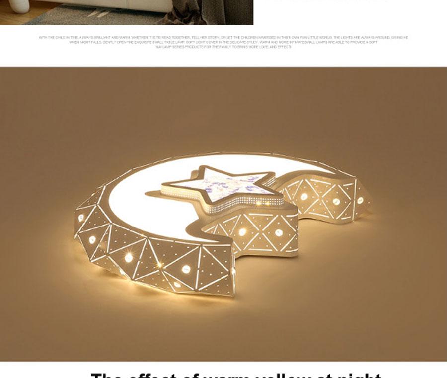 Moon and stars ceiling light in different sizes