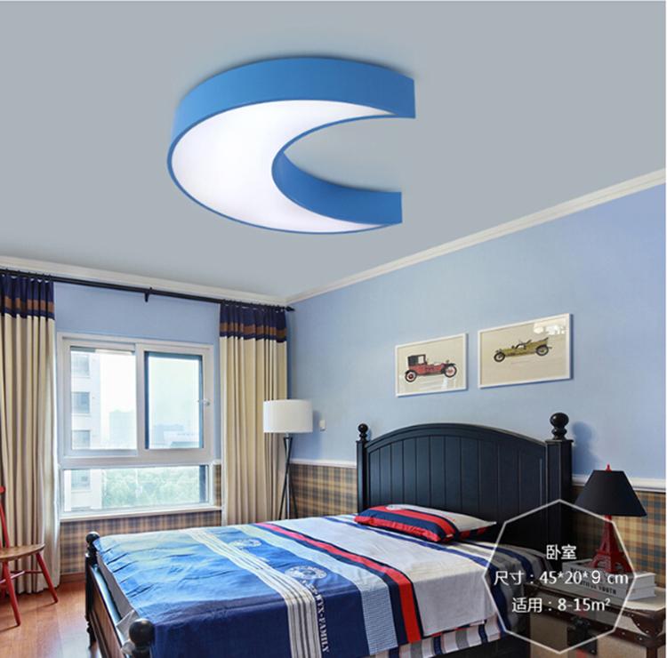LED moon ceiling lamp in different colors