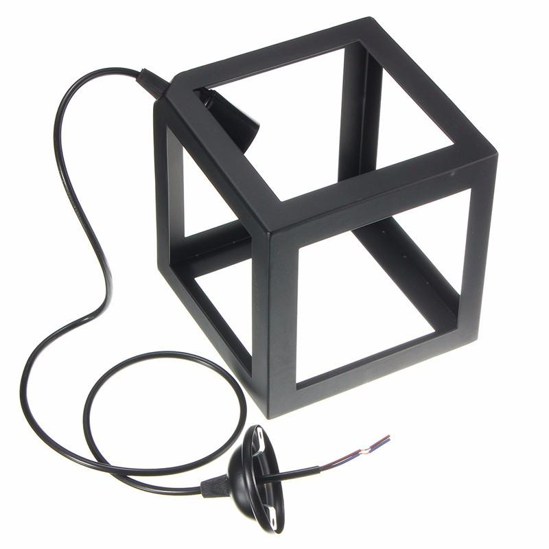 Iron cube hanging light