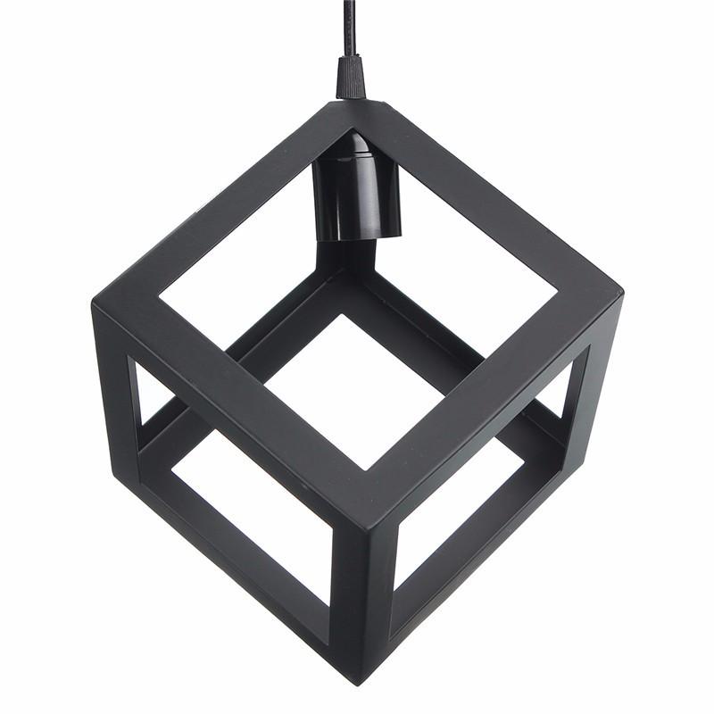 Iron cube hanging light