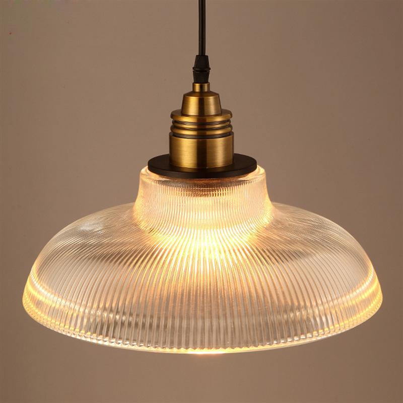 Industrial Glass Pendant Light