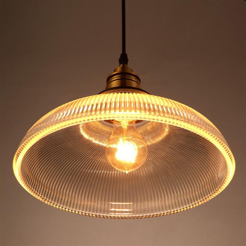 Industrial Glass Pendant Light