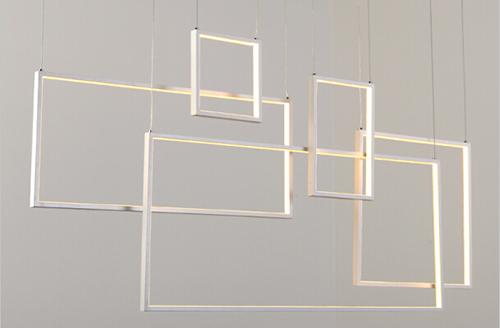 Hanging square pendant lights (with 3 or 5 squares)