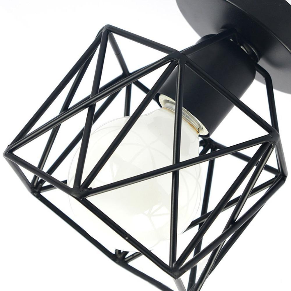 Black aged ceiling light