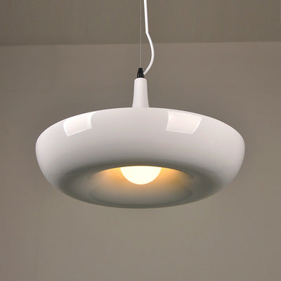 White hanging planter pendant light