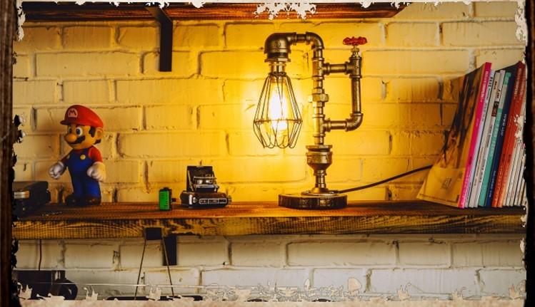 Water Pipe Desk Lamp