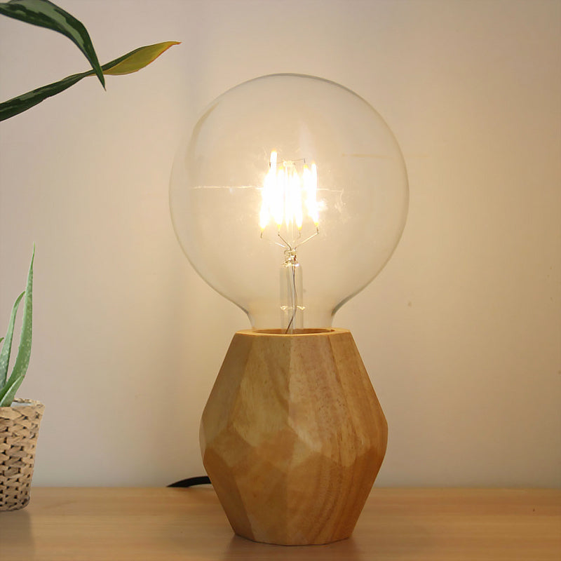 Modern solid wood table lamp