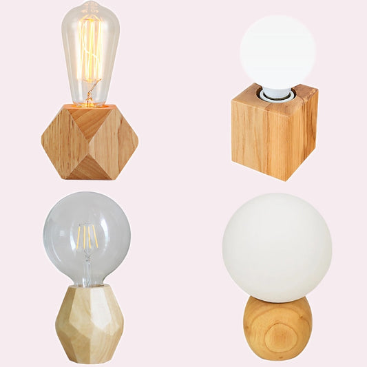 Modern solid wood table lamp